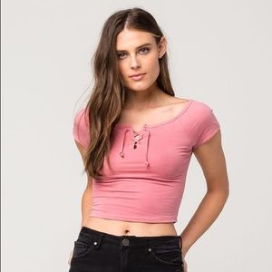 Pink Crop Top